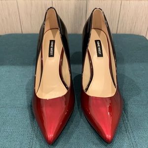 Nine West ombré red to black! Discontinued!